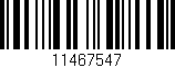 Código de barras (EAN, GTIN, SKU, ISBN): '11467547'