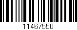 Código de barras (EAN, GTIN, SKU, ISBN): '11467550'