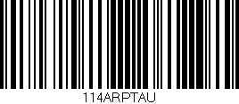 Código de barras (EAN, GTIN, SKU, ISBN): '114ARPTAU'