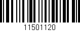 Código de barras (EAN, GTIN, SKU, ISBN): '11501120'