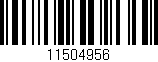 Código de barras (EAN, GTIN, SKU, ISBN): '11504956'