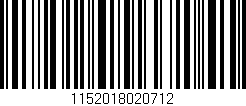 Código de barras (EAN, GTIN, SKU, ISBN): '1152018020712'