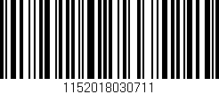 Código de barras (EAN, GTIN, SKU, ISBN): '1152018030711'