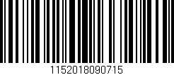 Código de barras (EAN, GTIN, SKU, ISBN): '1152018090715'