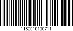 Código de barras (EAN, GTIN, SKU, ISBN): '1152018100711'