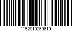 Código de barras (EAN, GTIN, SKU, ISBN): '1152018260613'