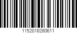 Código de barras (EAN, GTIN, SKU, ISBN): '1152018280611'