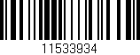 Código de barras (EAN, GTIN, SKU, ISBN): '11533934'