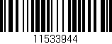 Código de barras (EAN, GTIN, SKU, ISBN): '11533944'