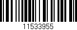 Código de barras (EAN, GTIN, SKU, ISBN): '11533955'