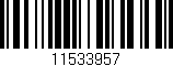 Código de barras (EAN, GTIN, SKU, ISBN): '11533957'