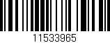 Código de barras (EAN, GTIN, SKU, ISBN): '11533965'