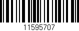 Código de barras (EAN, GTIN, SKU, ISBN): '11595707'