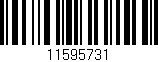 Código de barras (EAN, GTIN, SKU, ISBN): '11595731'
