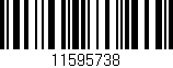 Código de barras (EAN, GTIN, SKU, ISBN): '11595738'