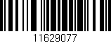 Código de barras (EAN, GTIN, SKU, ISBN): '11629077'