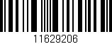 Código de barras (EAN, GTIN, SKU, ISBN): '11629206'