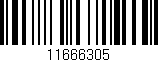 Código de barras (EAN, GTIN, SKU, ISBN): '11666305'