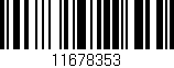 Código de barras (EAN, GTIN, SKU, ISBN): '11678353'