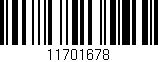 Código de barras (EAN, GTIN, SKU, ISBN): '11701678'