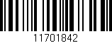 Código de barras (EAN, GTIN, SKU, ISBN): '11701842'