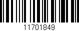 Código de barras (EAN, GTIN, SKU, ISBN): '11701849'