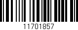 Código de barras (EAN, GTIN, SKU, ISBN): '11701857'