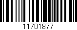 Código de barras (EAN, GTIN, SKU, ISBN): '11701877'