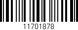 Código de barras (EAN, GTIN, SKU, ISBN): '11701878'