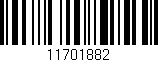 Código de barras (EAN, GTIN, SKU, ISBN): '11701882'