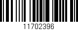 Código de barras (EAN, GTIN, SKU, ISBN): '11702396'