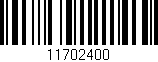 Código de barras (EAN, GTIN, SKU, ISBN): '11702400'