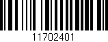 Código de barras (EAN, GTIN, SKU, ISBN): '11702401'