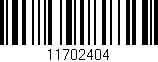 Código de barras (EAN, GTIN, SKU, ISBN): '11702404'