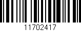 Código de barras (EAN, GTIN, SKU, ISBN): '11702417'