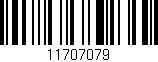 Código de barras (EAN, GTIN, SKU, ISBN): '11707079'
