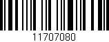 Código de barras (EAN, GTIN, SKU, ISBN): '11707080'