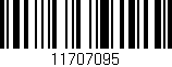 Código de barras (EAN, GTIN, SKU, ISBN): '11707095'