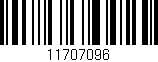 Código de barras (EAN, GTIN, SKU, ISBN): '11707096'