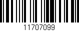 Código de barras (EAN, GTIN, SKU, ISBN): '11707099'