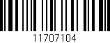 Código de barras (EAN, GTIN, SKU, ISBN): '11707104'