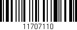 Código de barras (EAN, GTIN, SKU, ISBN): '11707110'