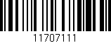 Código de barras (EAN, GTIN, SKU, ISBN): '11707111'