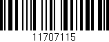 Código de barras (EAN, GTIN, SKU, ISBN): '11707115'