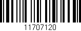 Código de barras (EAN, GTIN, SKU, ISBN): '11707120'