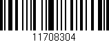 Código de barras (EAN, GTIN, SKU, ISBN): '11708304'