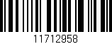 Código de barras (EAN, GTIN, SKU, ISBN): '11712958'