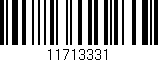 Código de barras (EAN, GTIN, SKU, ISBN): '11713331'
