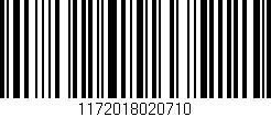 Código de barras (EAN, GTIN, SKU, ISBN): '1172018020710'