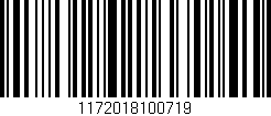 Código de barras (EAN, GTIN, SKU, ISBN): '1172018100719'